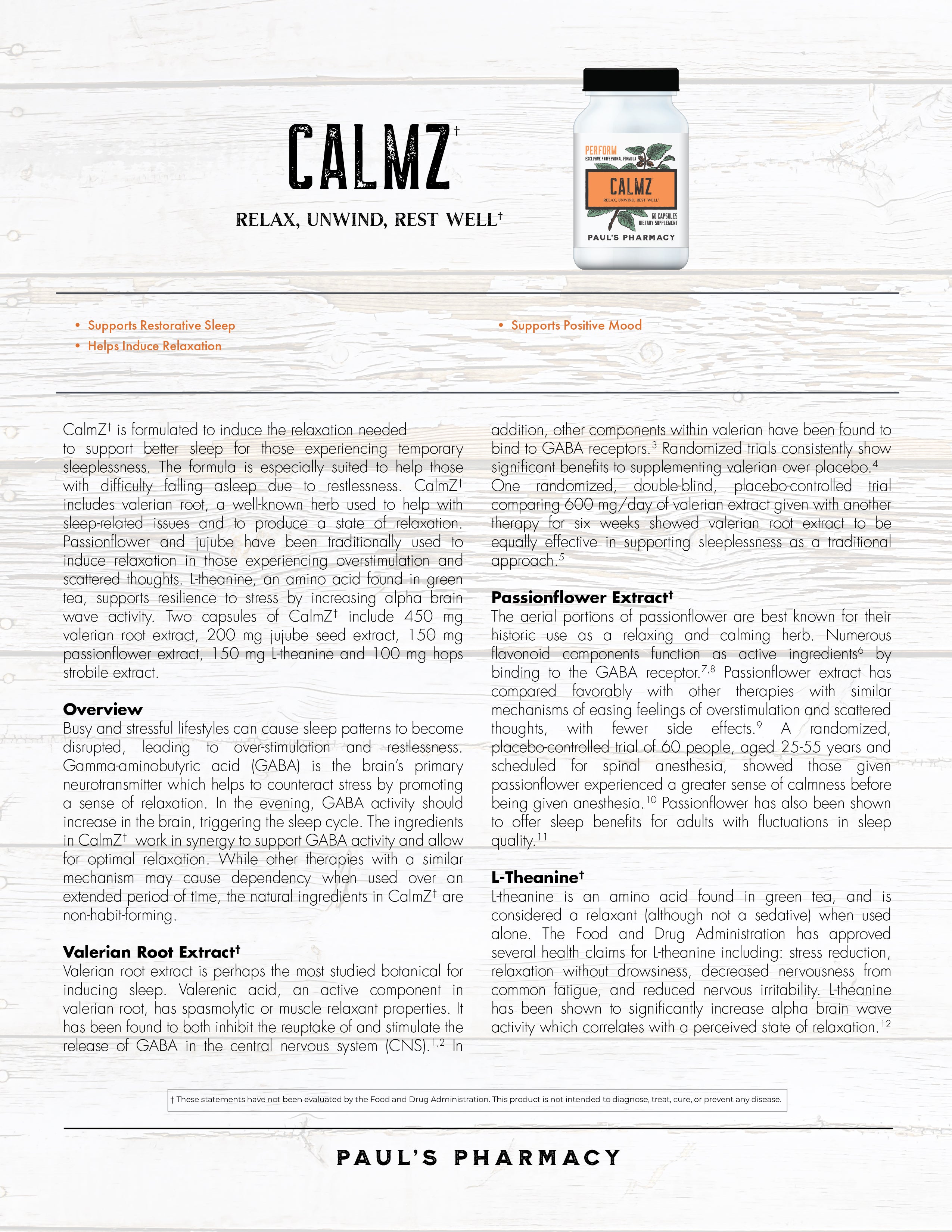 CALMZ – Paul's Pharmacy