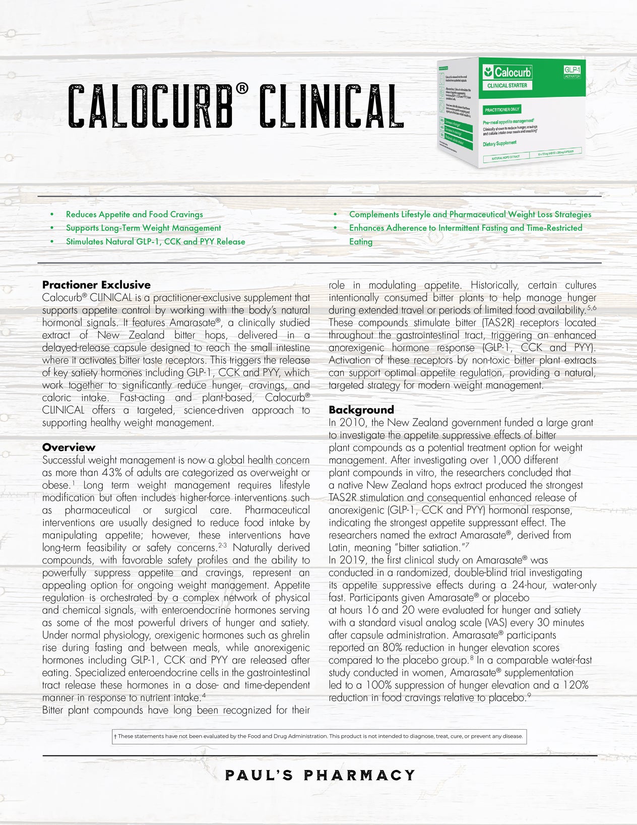 Calocurb® CLINICAL Starter Pack