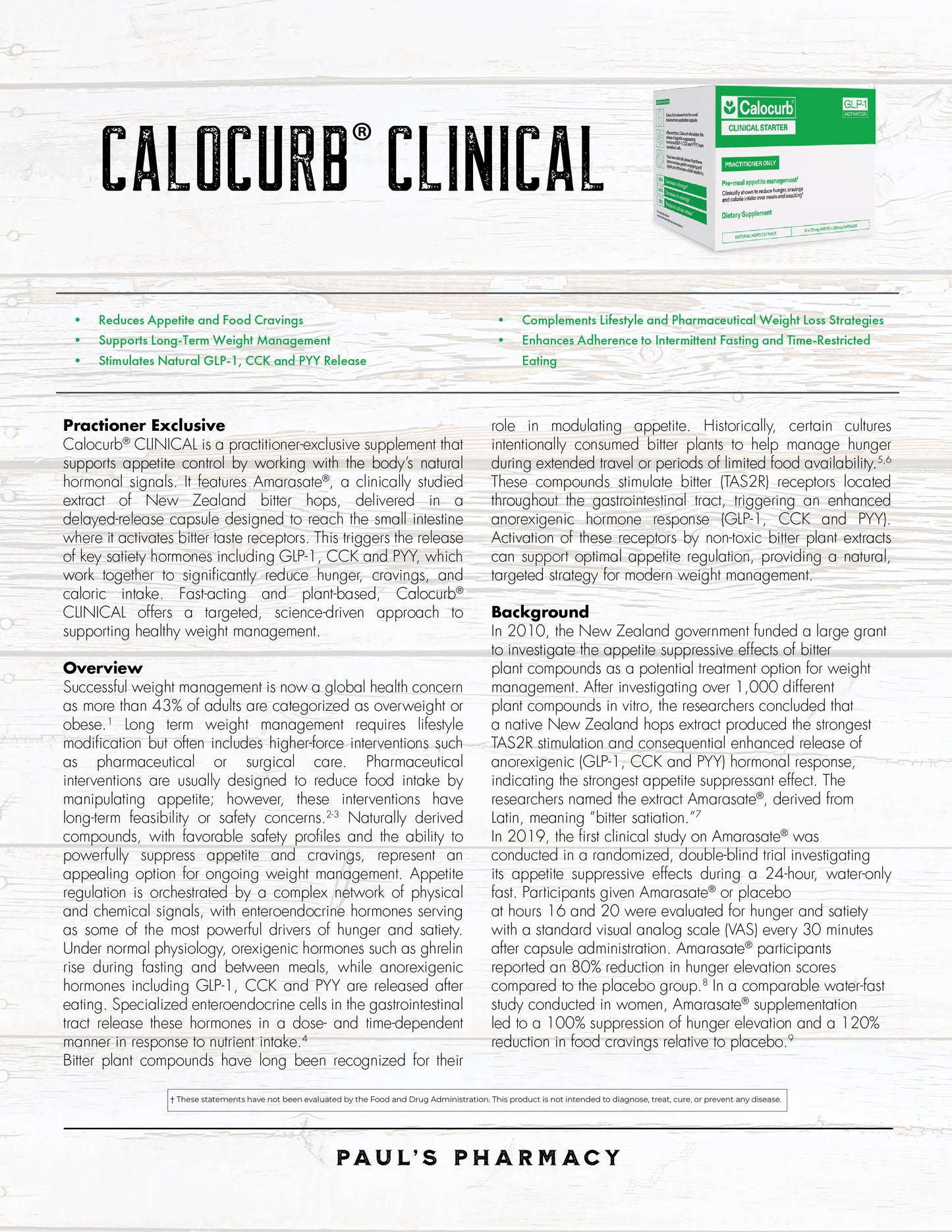 Calocurb® CLINICAL Starter Pack