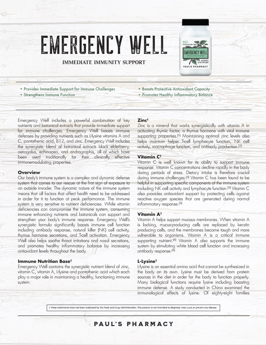 EMERGENCY WELL