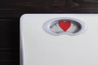 scale with red heart instead of numbers